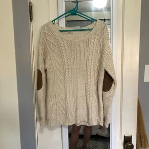 Knit Sweater with Elbow Pads